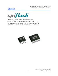 datasheet for W25X32VSS
 by Winbond Electronics