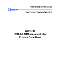datasheet for W90N745 by Winbond Electronics