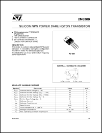 datasheet for 2N6388 by SGS-Thomson Microelectronics