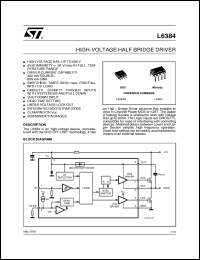 datasheet for L6384 by SGS-Thomson Microelectronics