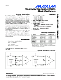 datasheet for DS4106 by Maxim Integrated Producs