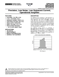 datasheet for OPA376 by Texas Instruments