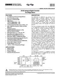 datasheet for ADS1232 by Texas Instruments