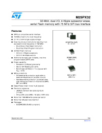 datasheet for M25PX32 by SGS-Thomson Microelectronics