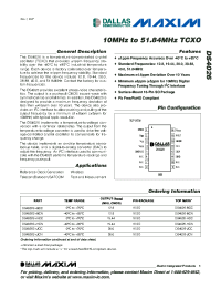 datasheet for DS4026S+BCN
 by Maxim Integrated Producs