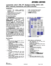 datasheet for CC1111
 by Texas Instruments