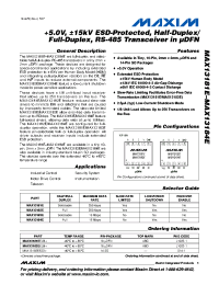 datasheet for MAX13183E
 by Maxim Integrated Producs