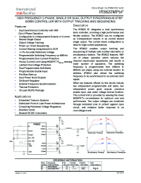 datasheet for IR3622MTRPBF by International Rectifier