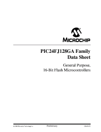 datasheet for PIC24FJ64GA006
 by Microchip Technology, Inc.