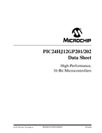 datasheet for PIC24HJ12GP202 by Microchip Technology, Inc.
