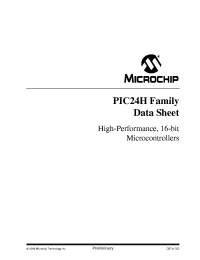 datasheet for PIC24HJ64GP506
 by Microchip Technology, Inc.