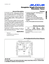 datasheet for MAX3541 by Maxim Integrated Producs