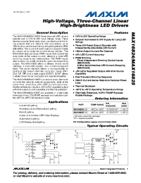 datasheet for MAX16825 by Maxim Integrated Producs