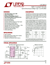 datasheet for LTC3813 by Linear Technology
