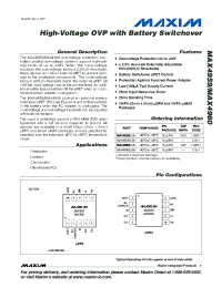datasheet for MAX4959 by Maxim Integrated Producs