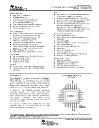 datasheet for CC2520 by Texas Instruments