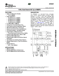 datasheet for ADS5287 by Texas Instruments