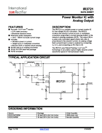 datasheet for IR3721 by International Rectifier