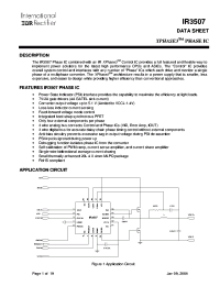 datasheet for IR3507MTRPBF by International Rectifier