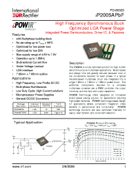 datasheet for IP2005A by International Rectifier