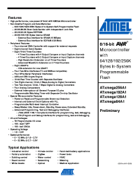 datasheet for ATxmega128A1
 by ATMEL Corporation