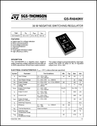 datasheet for GS-R4840NV by SGS-Thomson Microelectronics