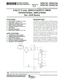 datasheet for OPA735AIDBVRG4
 by Texas Instruments