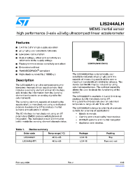datasheet for LIS244ALH by SGS-Thomson Microelectronics