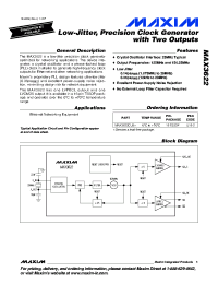 datasheet for MAX3622 by Maxim Integrated Producs