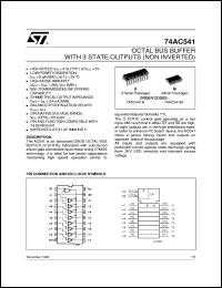datasheet for 74AC541 by SGS-Thomson Microelectronics
