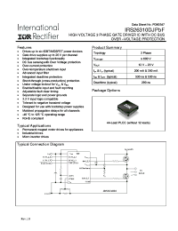 datasheet for IRS26310DJPbF by International Rectifier