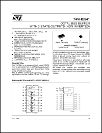 datasheet for 74VHC541 by SGS-Thomson Microelectronics