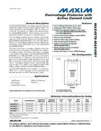 datasheet for MAX4978 by Maxim Integrated Producs