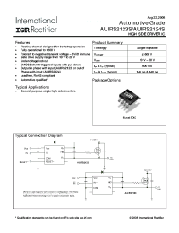 datasheet for AUIRS2123S by International Rectifier