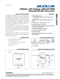 datasheet for MAX15032 by Maxim Integrated Producs