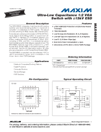 datasheet for MAX4885E by Maxim Integrated Producs