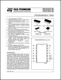 datasheet for HCF4541B by SGS-Thomson Microelectronics