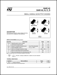 datasheet for BAR42 by SGS-Thomson Microelectronics