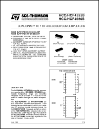 datasheet for HCF4555B by SGS-Thomson Microelectronics
