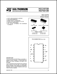 datasheet for HCF4572B by SGS-Thomson Microelectronics