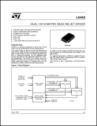 datasheet for L6452 by SGS-Thomson Microelectronics