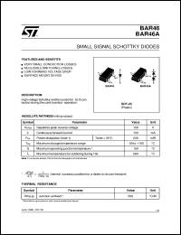 datasheet for BAR46 by SGS-Thomson Microelectronics
