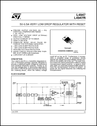 datasheet for L4947R by SGS-Thomson Microelectronics