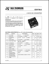 datasheet for GS4T48-5 by SGS-Thomson Microelectronics