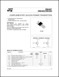 datasheet for 2N6487 by SGS-Thomson Microelectronics