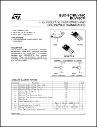 datasheet for BUV48C by SGS-Thomson Microelectronics