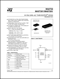 datasheet for M48T59Y by SGS-Thomson Microelectronics