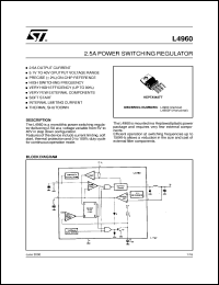 datasheet for L4960 by SGS-Thomson Microelectronics