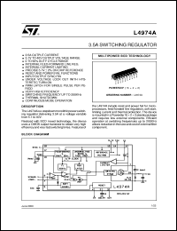 datasheet for L4974A by SGS-Thomson Microelectronics