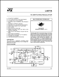 datasheet for L4977A by SGS-Thomson Microelectronics
